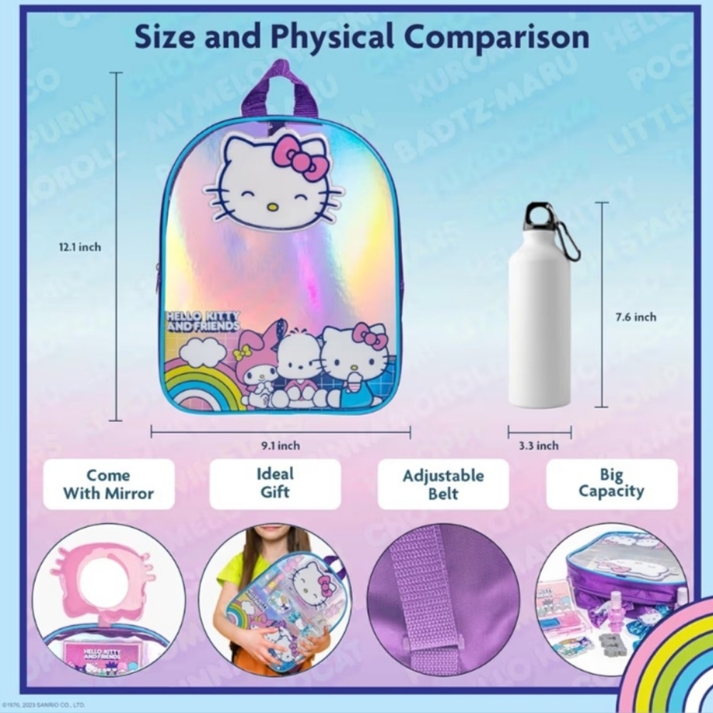 Hello Kitty & Friends Mini Backpack Beauty Set - Picture 3 of 9